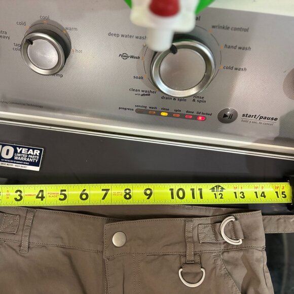 Adora Los Angeles Low-Rise Straight Cargo Pants- Khaki Tannish Olive- Size Small - Picture 12 of 15